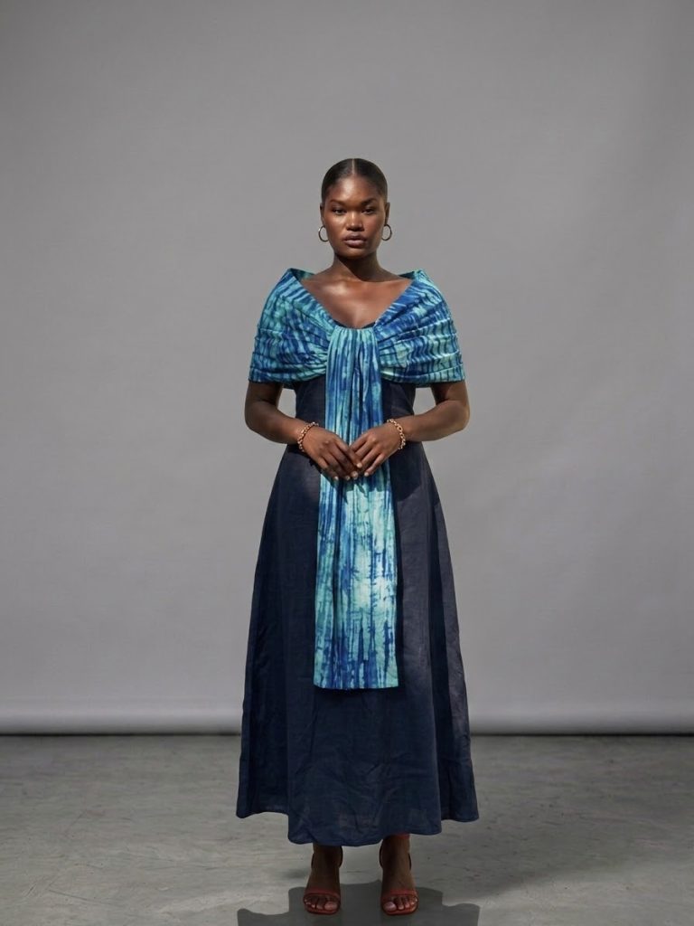 Nava Off Shoulder Midi Dress